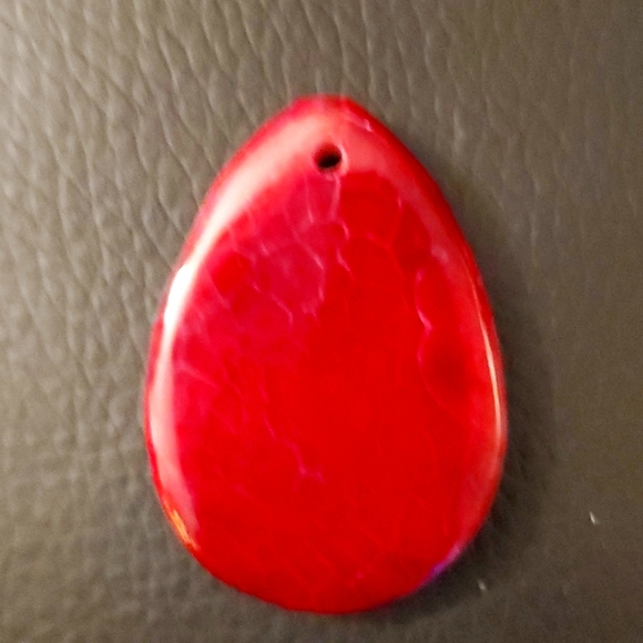 New Red Dragon Veins Agate Pendant. - Picture 3 of 10